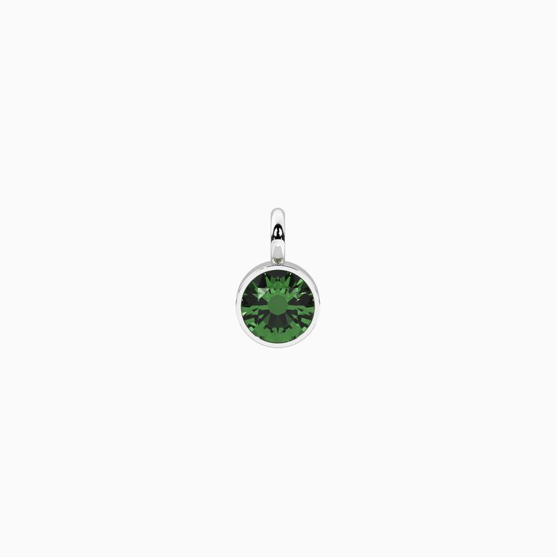Ciondolo con zircone verde tondo Kidult