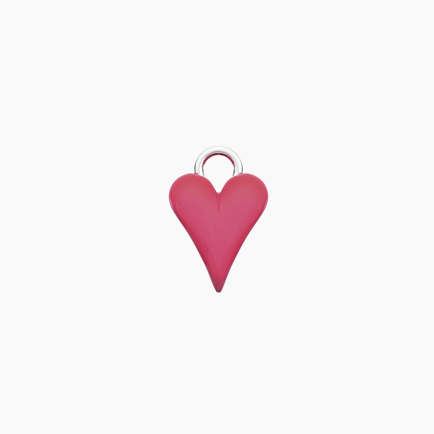 Ciondolo per orecchini a forma di cuore rosa Kidult