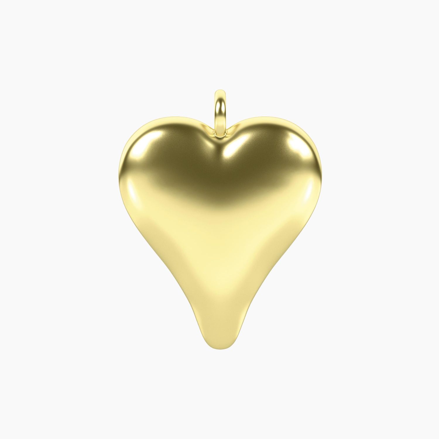 Ciondolo dorato cuore allungato Kidult