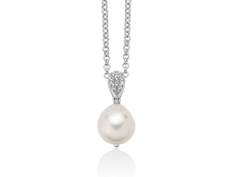Collana in argento e Perla Miluna Collana in argento e Perla Miluna