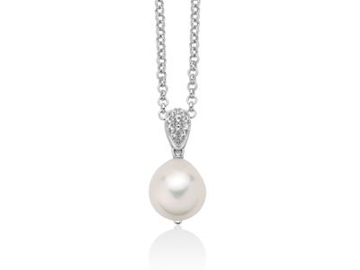 Collana in argento e Perla Miluna Collana in argento e Perla Miluna