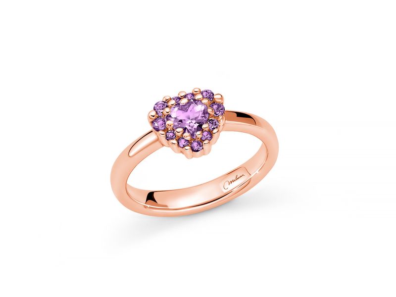 Anello in argento con Topazio a Cuore Miluna Anello in argento con Topazio a Cuore Miluna