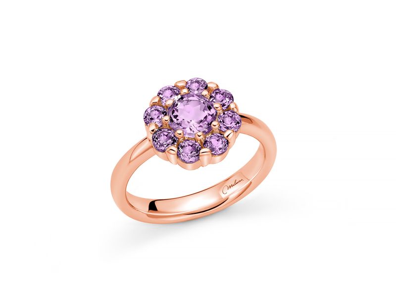 Anello in argento con Topazio a Fiore Miluna Anello in argento con Topazio a Fiore Miluna