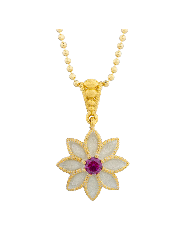 Collana Royale mini rossa - Spadafora Gioielli Collana Royale mini rossa - Spadafora Gioielli