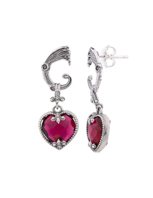 Orecchini Cuore Rossi- Spadafora Gioielli Orecchini Cuore Rossi- Spadafora Gioielli