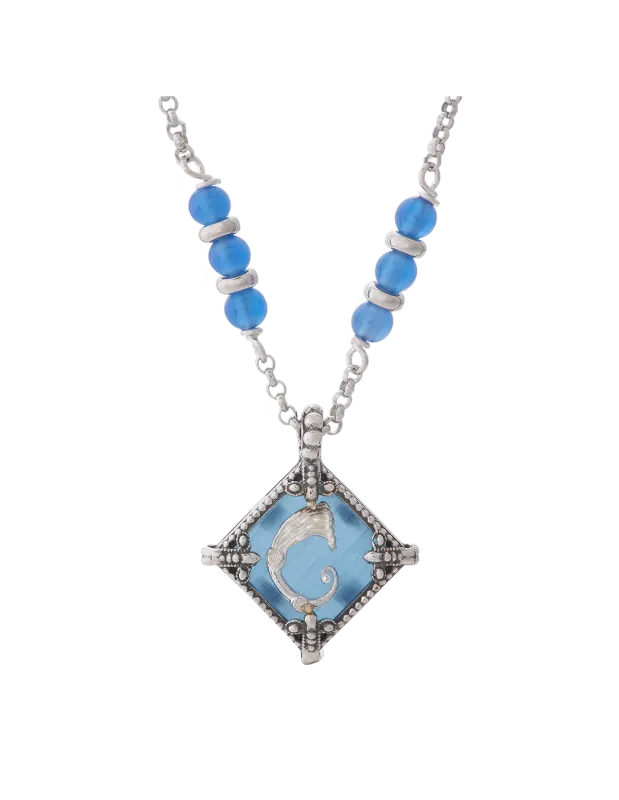 Collana rhombus Blu- Spadafora Gioielli Collana rhombus Blu- Spadafora Gioielli