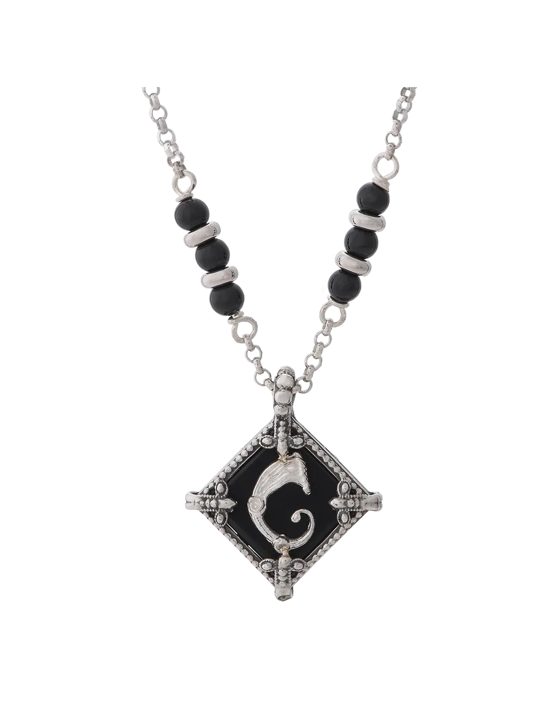 Collana rhombus  Nera - Spadafora Gioielli