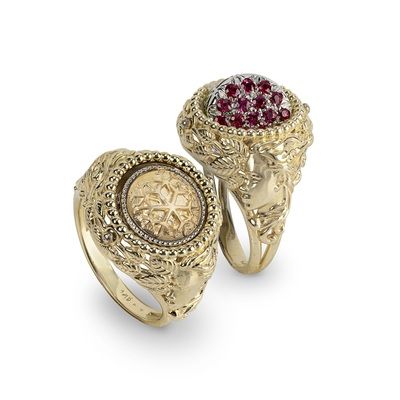Anello Reverse Mese Dicembre Inverno in oro 9ct - Gerardo Sacco