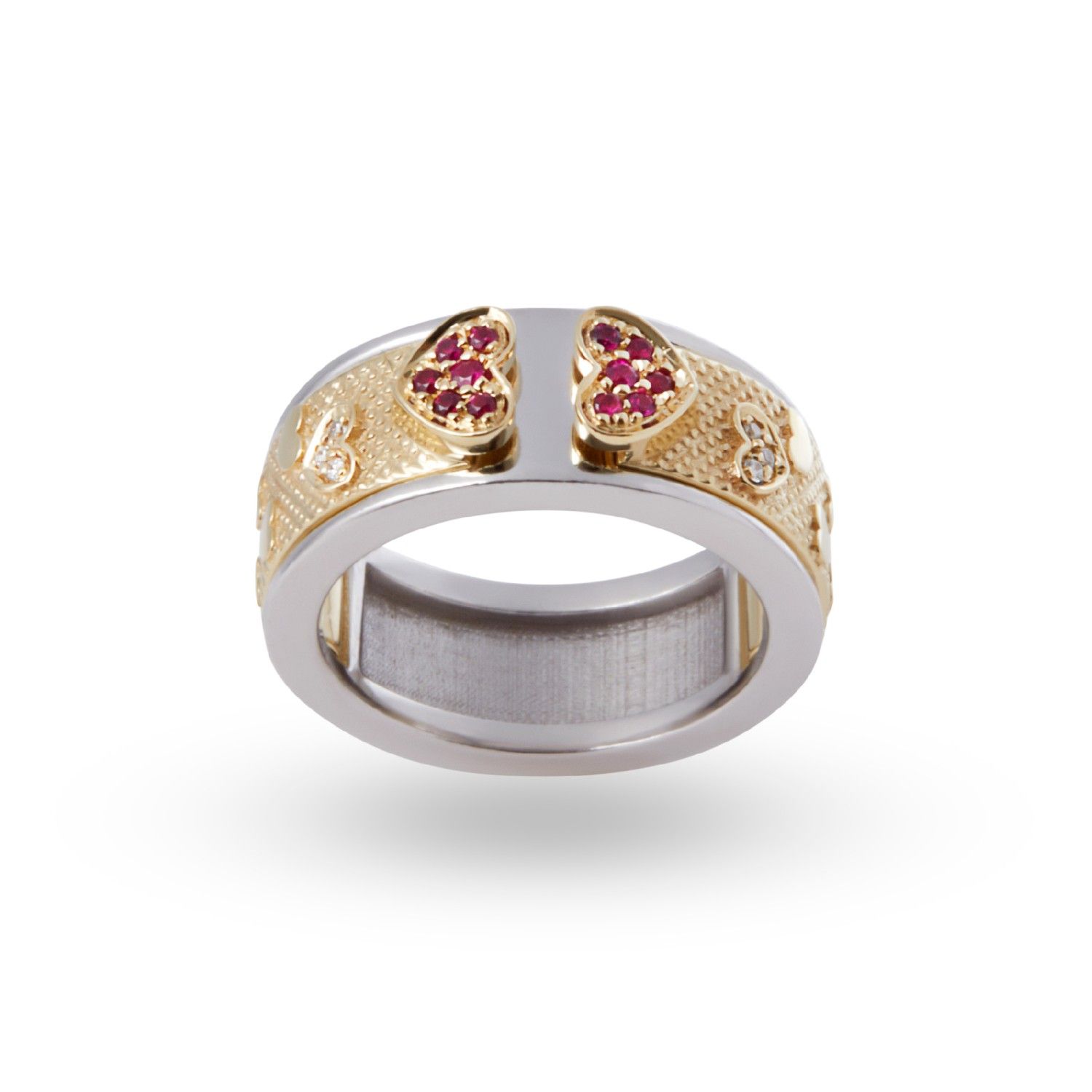 Anello 'Scrigno' oro e rubini - Gerardo Sacco