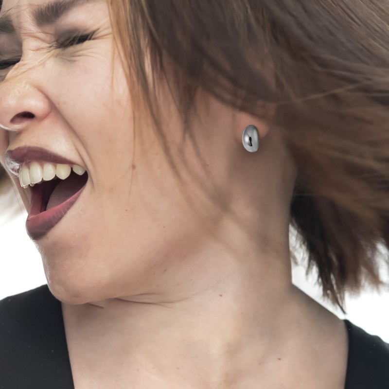 Orecchino a lobo ovale Marlu' - 33OR0091