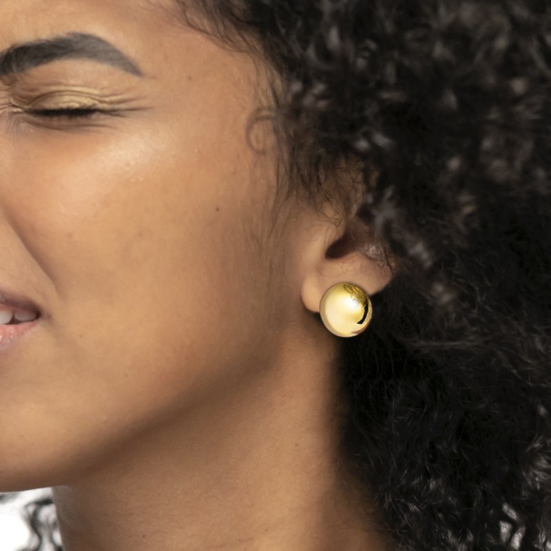 Orecchino a lobo bottone 2,5cm  Marlu' - 33OR0094G