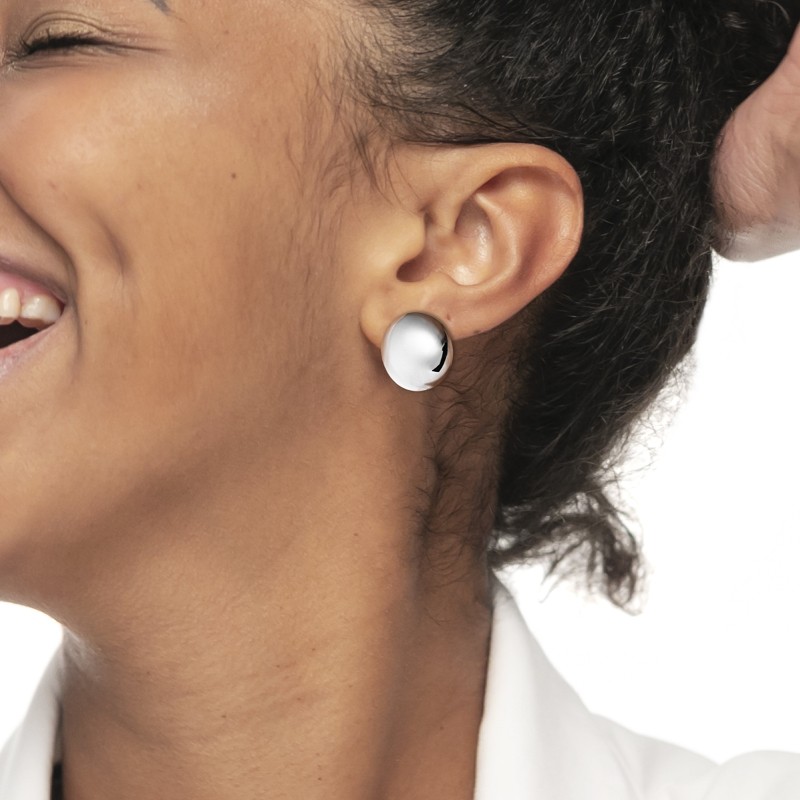 Orecchino a lobo bottone 2,5cm  Marlu' - 33OR0094