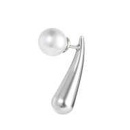 Orecchino a lobo goccia 2,2 cm con chiusura perla Marlu' - 33OR0073