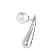 Orecchino a lobo goccia 2,2 cm con chiusura perla Marlu