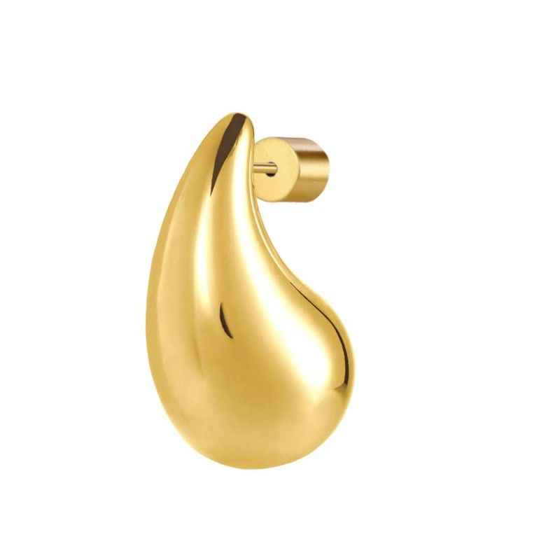 Orecchino a lobo goccia 2,6 cm con chiusura perla Marlu