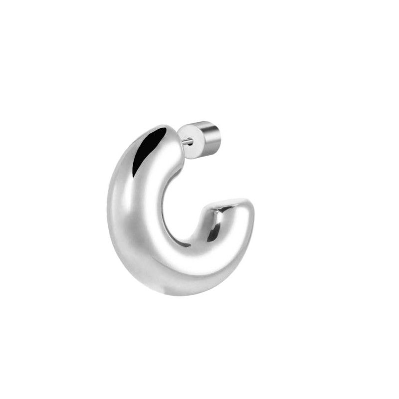 Orecchino a lobo a cerchietto 2,2cm con chiusura perla  Marlu