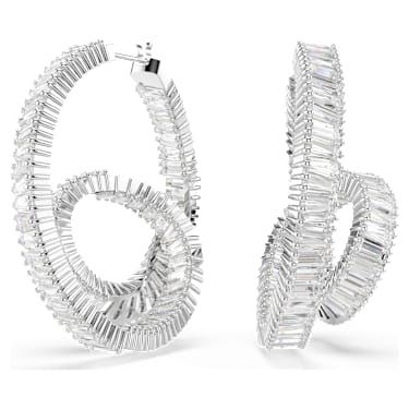 Orecchini a cerchio Matrix Swarovski