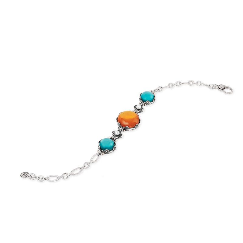 Bracciale Con Pietra taglio liscio Ninfea Chiusa - Gerardo Sacco