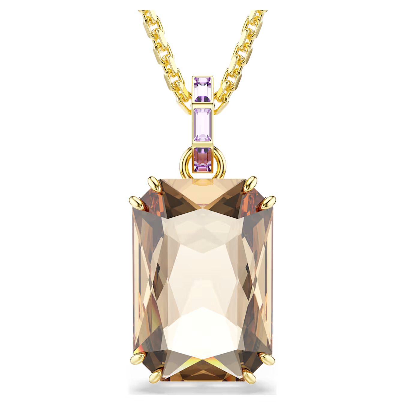 Pendente Millenia Taglio ottagonale, Caramello Swarovski