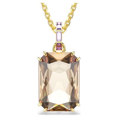 Pendente Millenia Taglio ottagonale, Caramello Swarovski