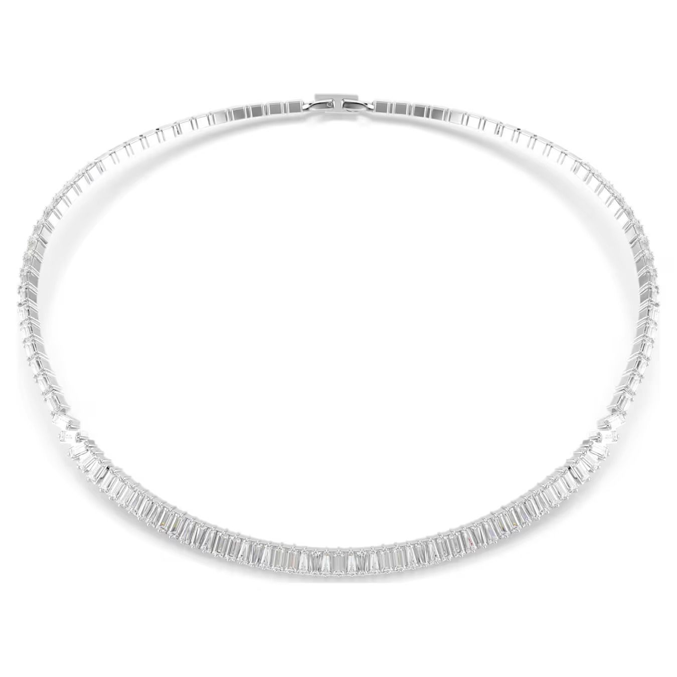 Collana Matrix Taglio baguette, Bianca Swarovski