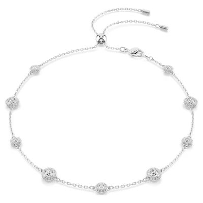 Collana Una Angelic Taglio Round, Motivi a doppia faccia, Bianca Swarovski