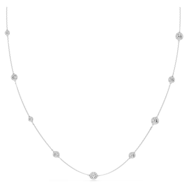 Collana Una Angelic Taglio Round, Bianca  Swarovski
