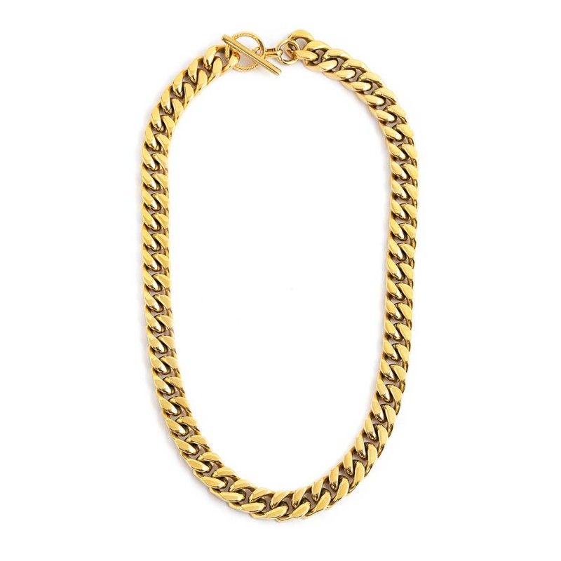 Collana catena a foglia chevron MARLU