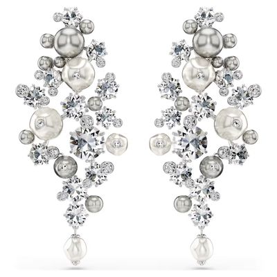 Orecchini Constella Crystal Pearl, Taglio Round Swarovski