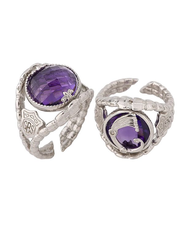 Anello Opplà Drago Viola - Spadafora gioielli Anello Opplà Drago Viola - Spadafora gioielli