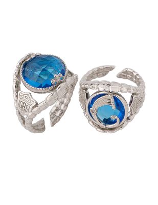 Anello Opplà Drago Azzurro - Spadafora gioielli Anello Opplà Drago Azzurro - Spadafora gioielli