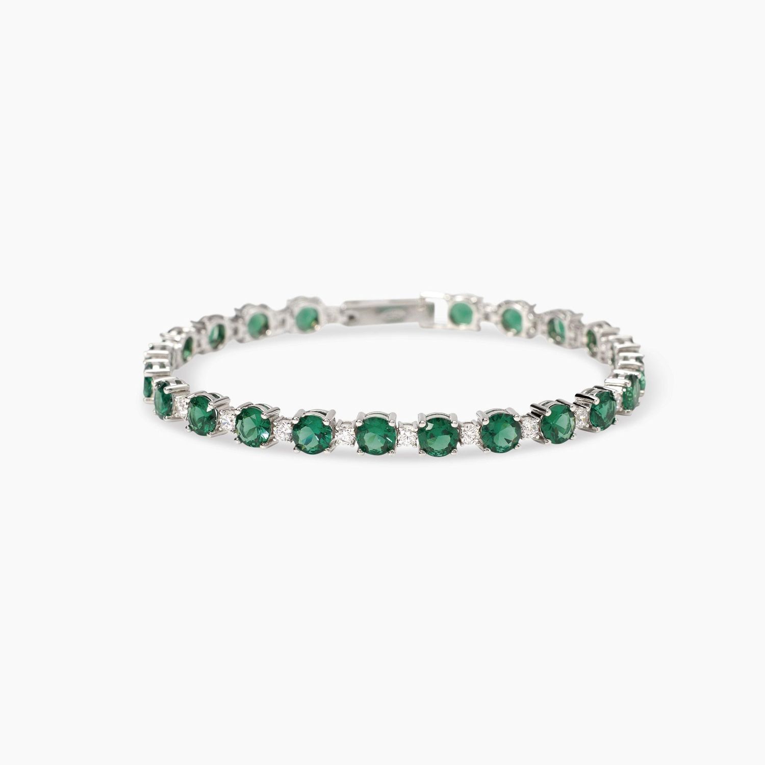 Bracciale con smeraldi sintetici CHAPEAU Mabina