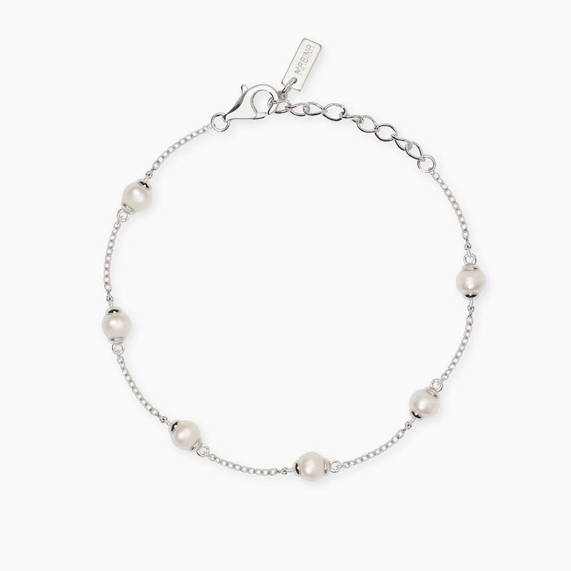 Bracciale in argento con perle coltivate C'ERA UNA VOLTA Mabina Bracciale in argento con perle coltivate C'ERA UNA VOLTA Mabina