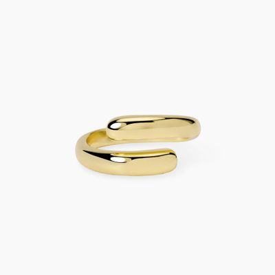 Anello regolabile in argento dorato NEW ERA Mabina