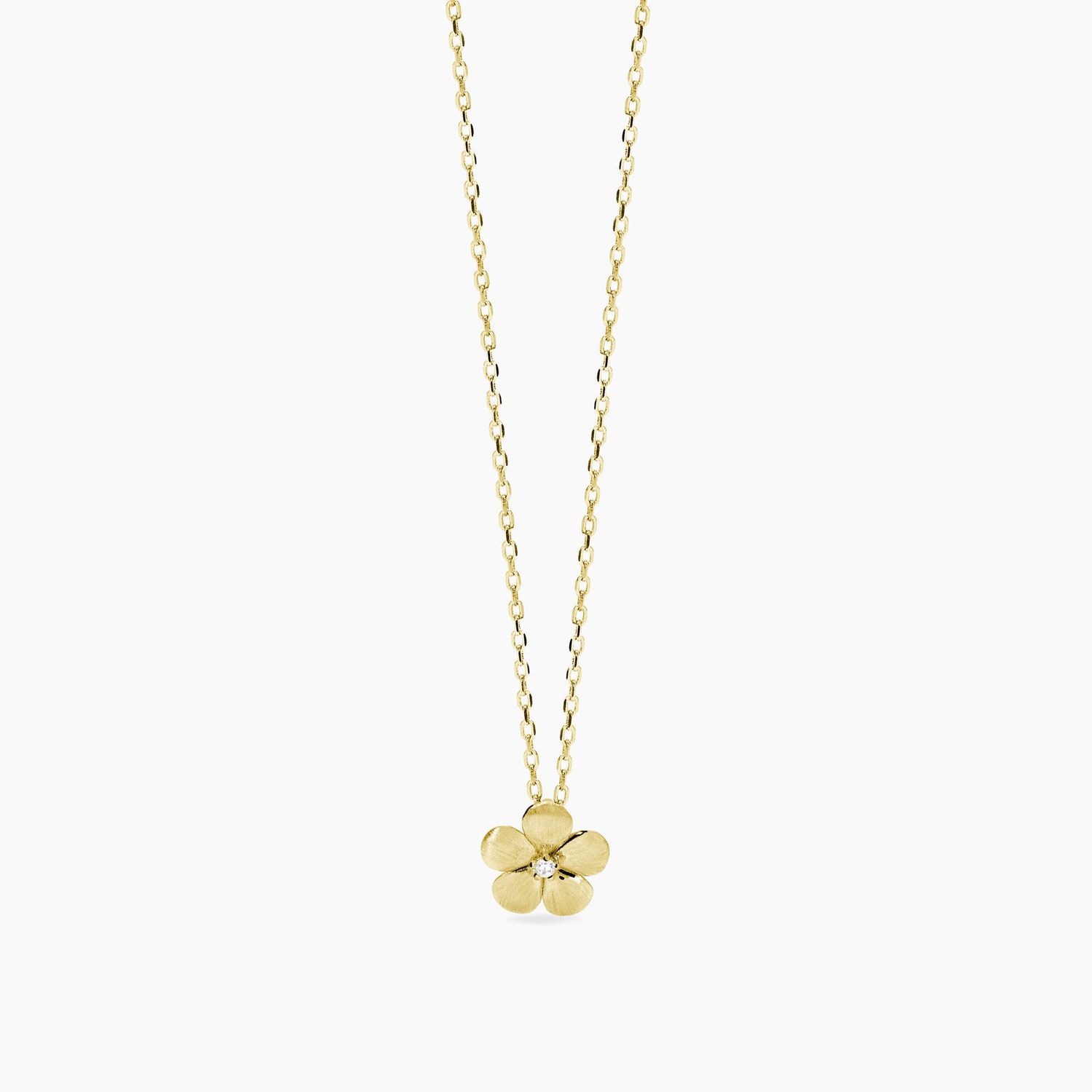 Girocollo con fiore in argento dorato MALEDETTA PRIMAVERA Mabina