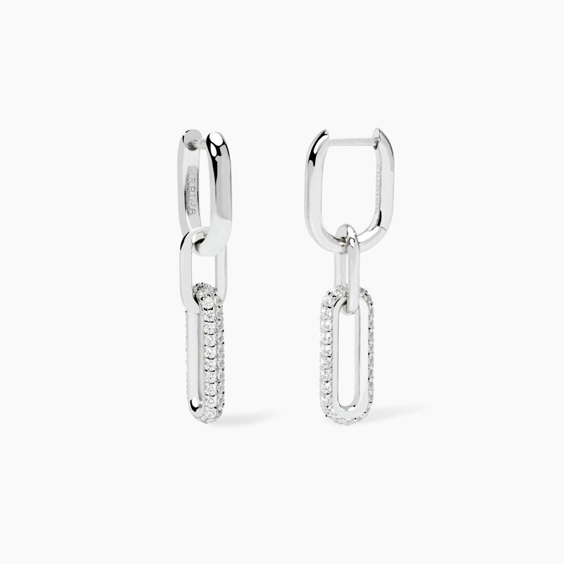 Orecchini pendenti con zirconi RUE MADAME Mabina Orecchini pendenti con zirconi RUE MADAME Mabina