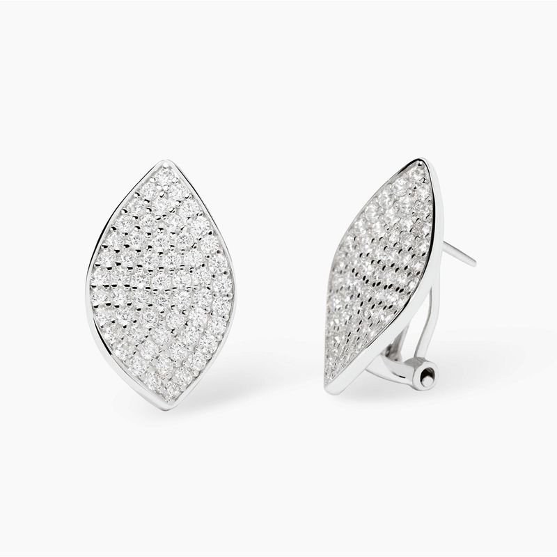 Orecchini a lobo in pavè di zirconi COME TE Mabina Orecchini a lobo in pavè di zirconi COME TE Mabina