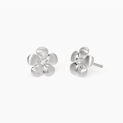 Orecchini fiore in argento bulinato MALEDETTA PRIMAVERA Mabina