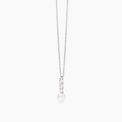 Girocollo con zirconi e perla coltivata JULIETTE Mabina