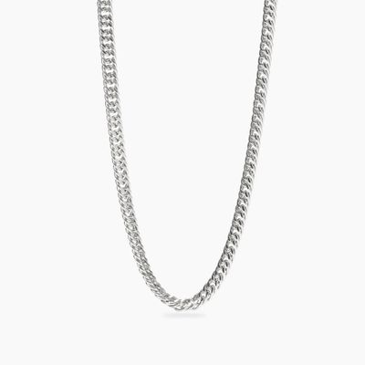 Collana con catena groumette diamantata Denim Mabina