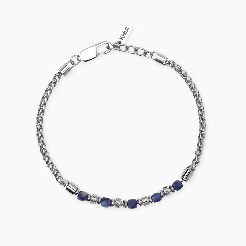Bracciale in acciaio e sodalite blu Style 24 Kidult