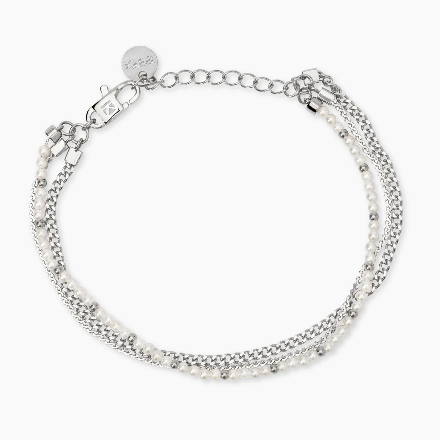 Bracciale con catene e perle conchiglia Style 32 Kidult
