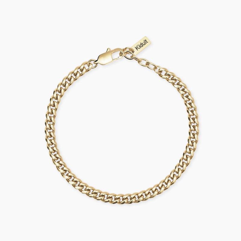Bracciale dorato con catena groumette Style 04 Kidult