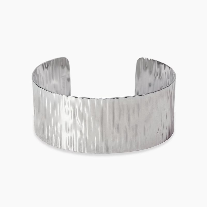 Bracciale bangle in acciaio martellato Style 23 Kidult