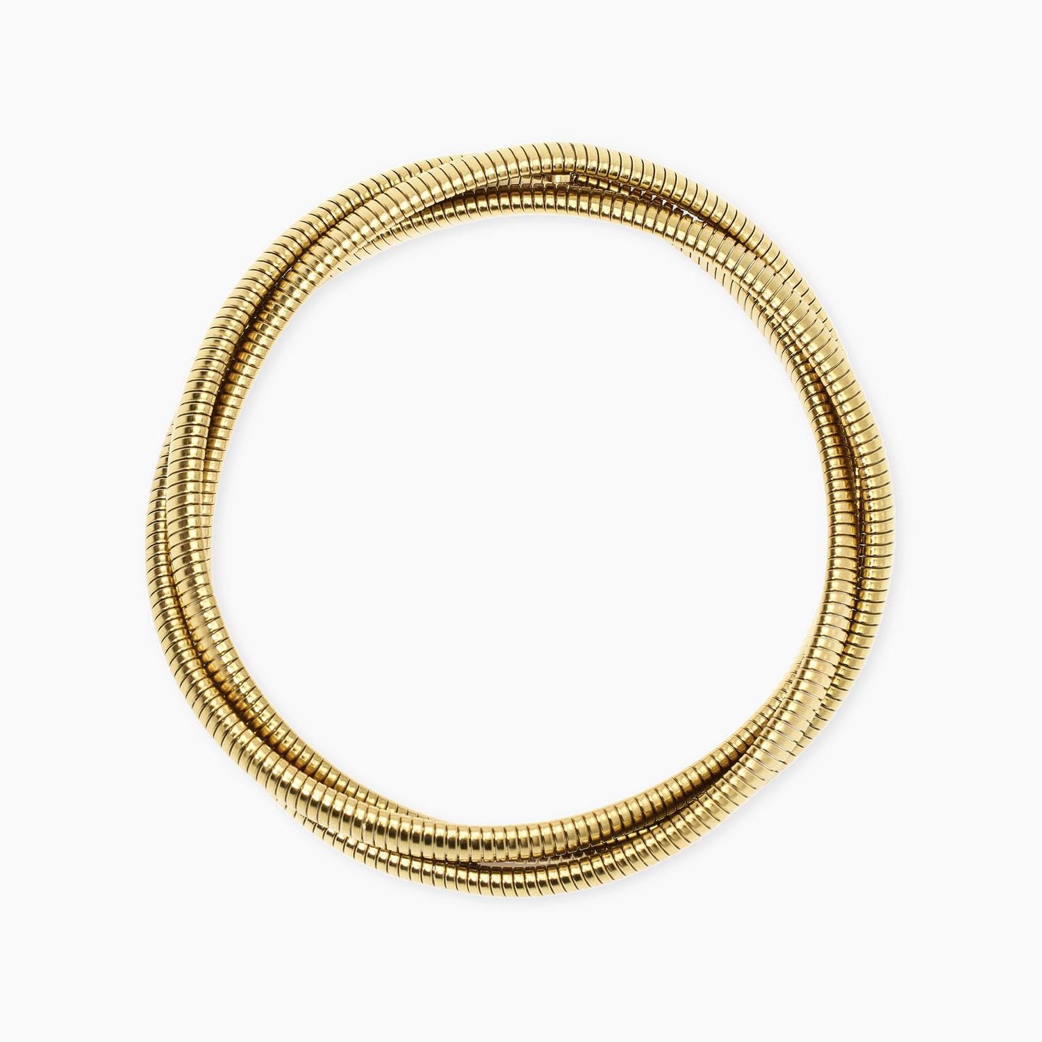 Bracciale dorato tubogas intrecciato Style 13 Kidult
