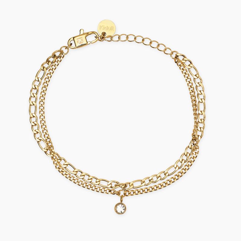 Bracciale dorato con catene e ciondolo Style 31 Kidult Bracciale dorato con catene e ciondolo Style 31 Kidult