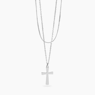 Girocollo con catene e pendente croce Style 28 Kidult