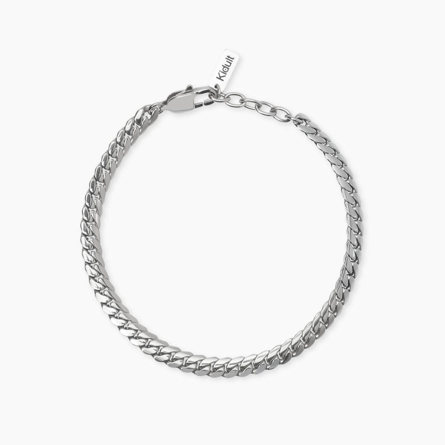 Bracciale con catena groumette piatta Style 08 Kidult
