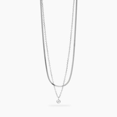 Girocollo con catene e cristallo Style 31 Kidult Girocollo con catene e cristallo Style 31 Kidult