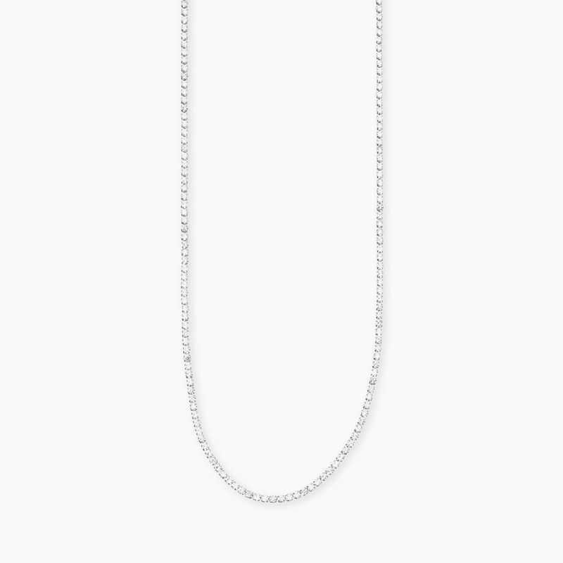 Collana con tennis cristalli bianchi Style 12 Kidult